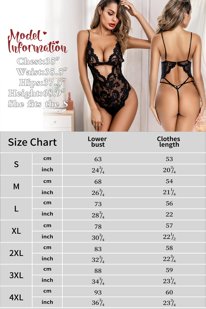 Adsexy Plus Size Late Night Liaison Crotchless Lace Teddy